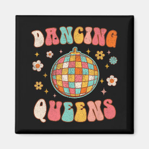 Tanzende Königin Retro Brautjungfern 70er Disco Ju Magnet