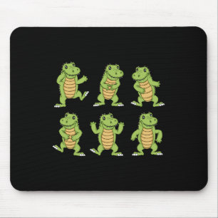 Tanzende Krokodile Kinder Alligator Lover Men Croc Mousepad