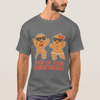 Tanzende Lebkuchen Kekse Lustiges Weihnachten Kawa T-Shirt
