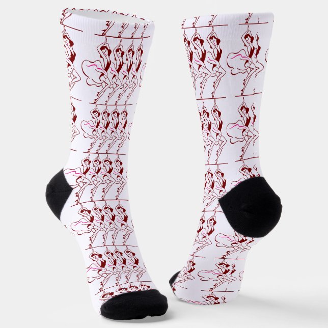 Tanzende Mädchen Thunder_Cove Socken (Gewinkelt)