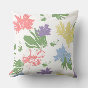 Tanzende Pastellblumen Kissen