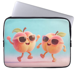 Tanzende Pfirsiche Sonnenbrille Laptopschutzhülle
