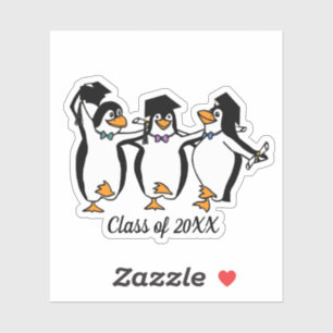 Tanzende Pinguine Abschluss Aufkleber