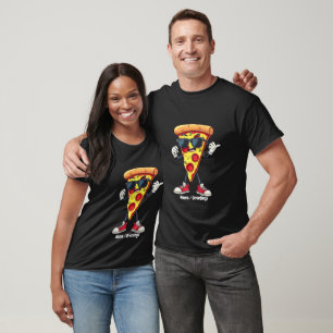 Tanzende Pizzascheibe Ein Verspieltes & Leckeres D T-Shirt