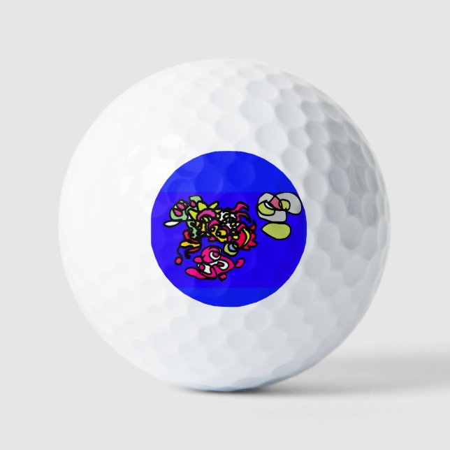Tanzende Quallen  Golfball (Vorderseite)
