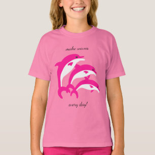 Tanzende Rosa Delphine T-Shirt