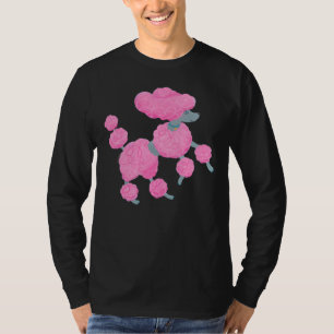 Tanzende rosa Paddel auf Weiß T-Shirt