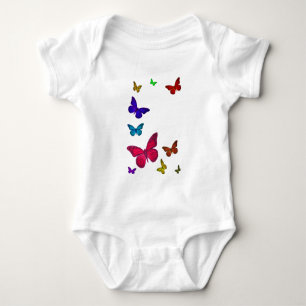Tanzende Schmetterlinge Baby Strampler