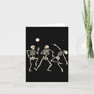 Tanzende Skelette Lustiges Halloween-Skelett Tanze Karte