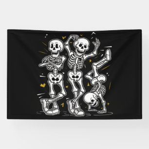 Tanzende Skelette Tanz Challenge Halloween Banner