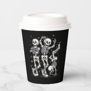 Tanzende Skelette Tanz Challenge Halloween Pappbecher