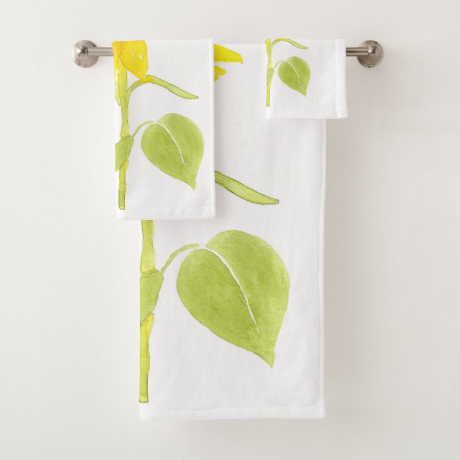 "Tanzende Sonnenblume" Badhandtuch Set (Insitu)