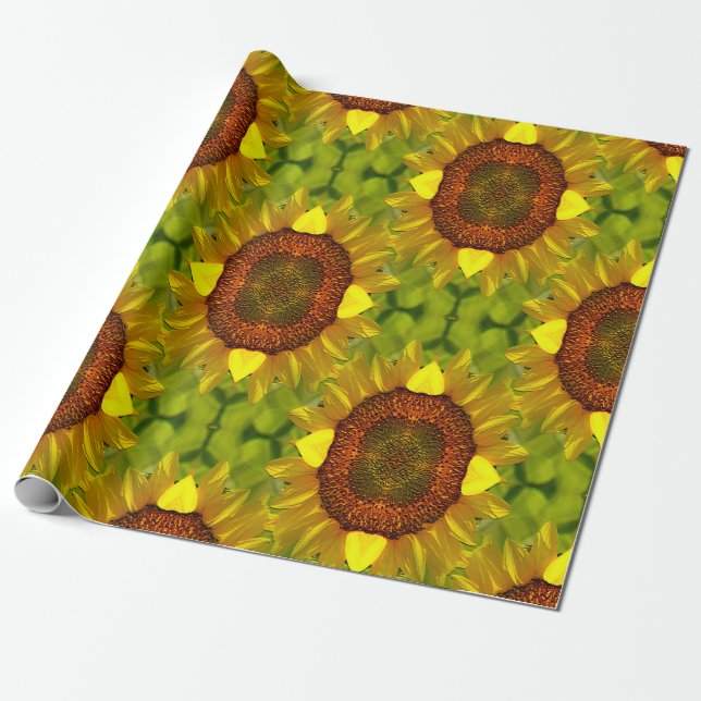 Tanzende Sonnenblumen... Geschenkpapier (Ungerollt)