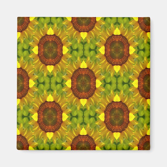 Tanzende Sonnenblumen... Magnet (Vorne)