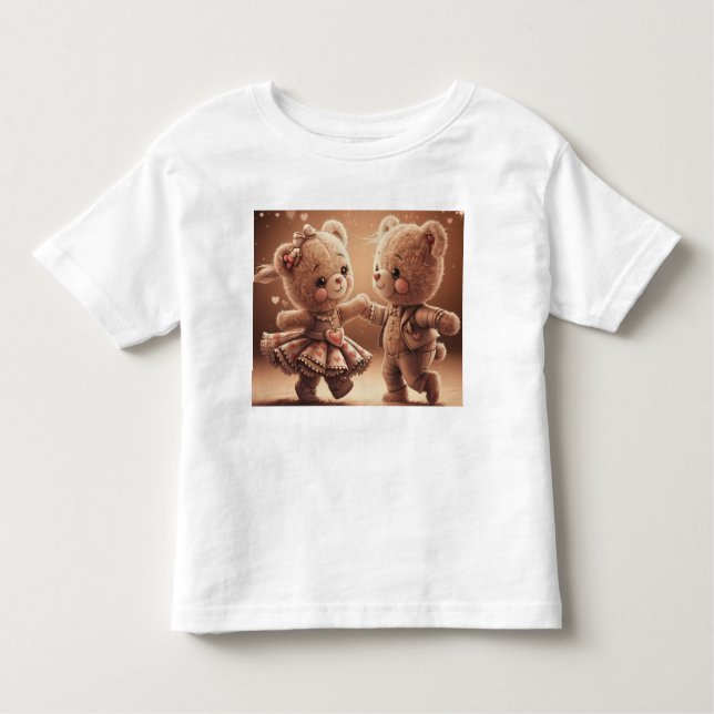 Tanzende Teddys Kleinkind T-shirt (Vorderseite)