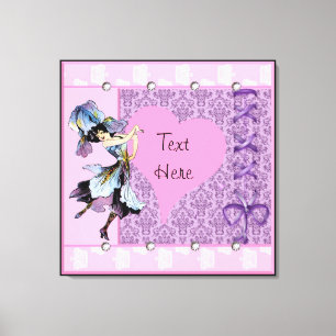 Tanzende Vintage-Blumenfee Fantasy-Design LeahG Leinwanddruck
