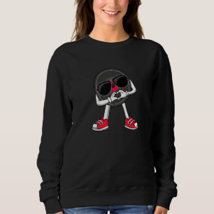 Tanzende Vinyl-Schallplatte LP-Sammler-Herz DJ-Par Sweatshirt