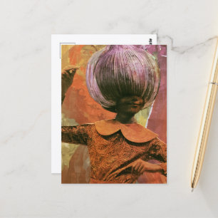 Tanzende Zwiebelfrau Postkarte