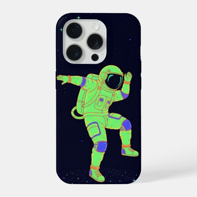 Tanzender Astronauten-Handyhülle  iPhone Hülle (Rückseite)