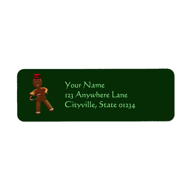 Tanzender Cartoon Gingerbread Man (Vorne)