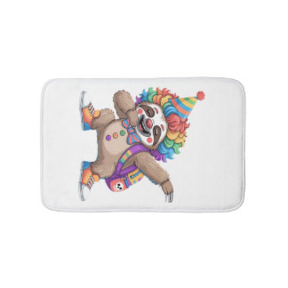 Tanzender Clown Dabbing Gruseliger Halloween-Fault Badematte