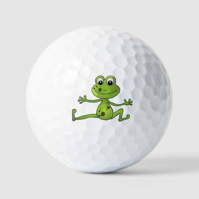 tanzender Frosch   Golfball (Vorderseite)