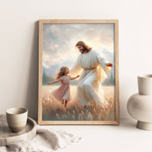 Tanzender Glaube, Christliche Kunst, Jesus und Mäd Poster