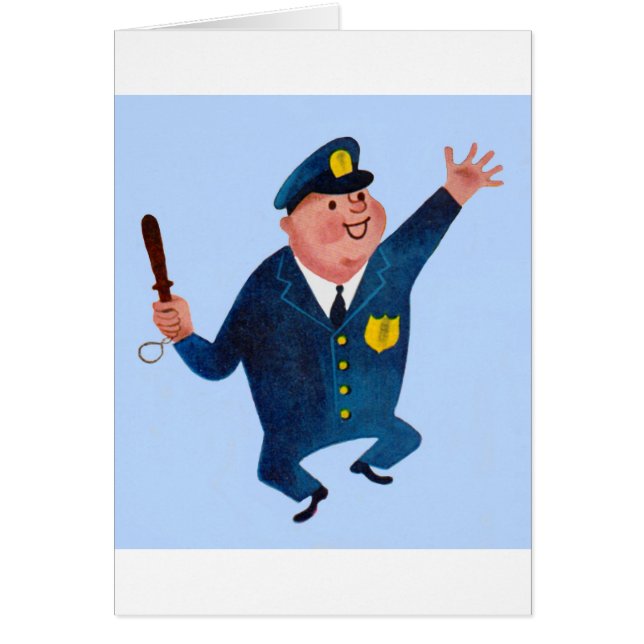 tanzender glücklicher Polizist (Vorne)