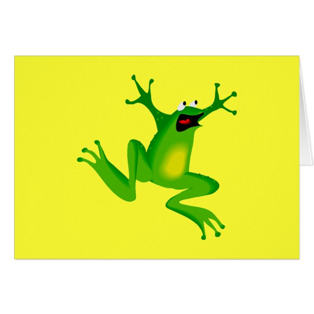 tanzender grüner Frosch (Vorderseite (Horizontal))