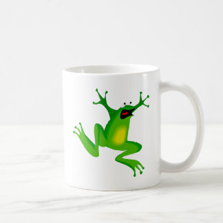tanzender grüner Frosch Tasse