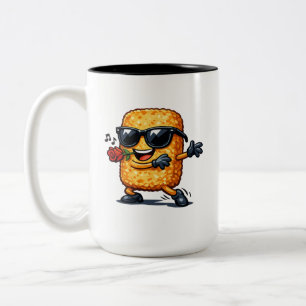 Tanzender Hash Brown Zweifarbige Tasse