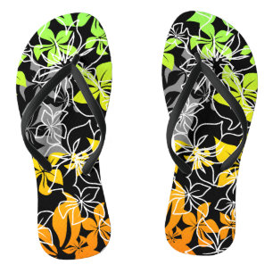 Tanzender Hibiskus Hawaiianische Blende Flip Flops