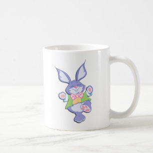 Tanzender lila Osterhase Tasse