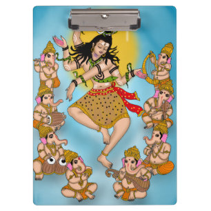 Tanzender Shiva Clipboard Klemmbrett