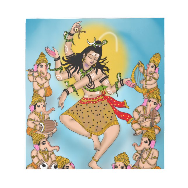 Tanzender Shiva Notizblock (Vorderseite)