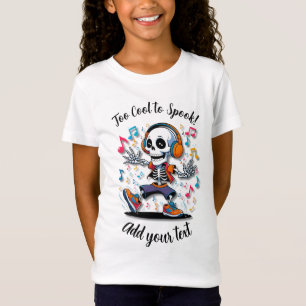 Tanzender Skelett-Stil – Halloween-Shirt für Mädch T-Shirt