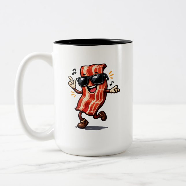 Tanzender Speck Zweifarbige Tasse (Links)