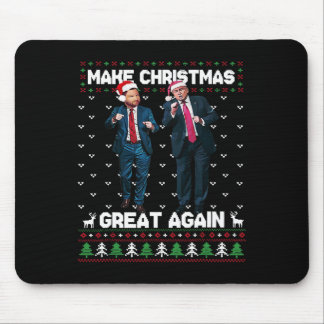 Tanzender Trump Santa und Dj Vance machen Weihnach Mousepad