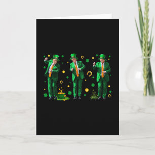 Tanzender Trump St. Patrick's Day  Karte