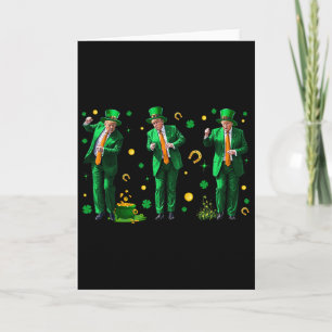 Tanzender Trump St. Patrick's Day , Uni-Erwachsene Karte