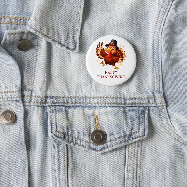 Tanzender Truthahn Button (Beispiel)
