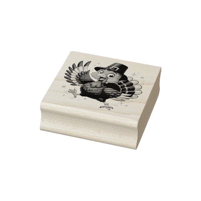 Tanzender Truthahn Gummistempel (Stempel)