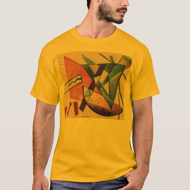 Tanzendes abstraktes Form-Shirt T-Shirt (Vorderseite)