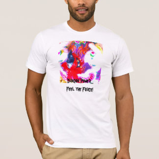 Tanzendes chinesisches Drache-Gesicht abstrakt T-Shirt