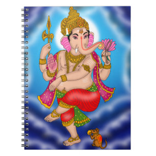 Tanzendes Ganesha Notizbuch Notizblock