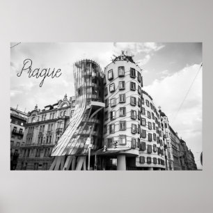 Tanzendes Haus in Prag Poster