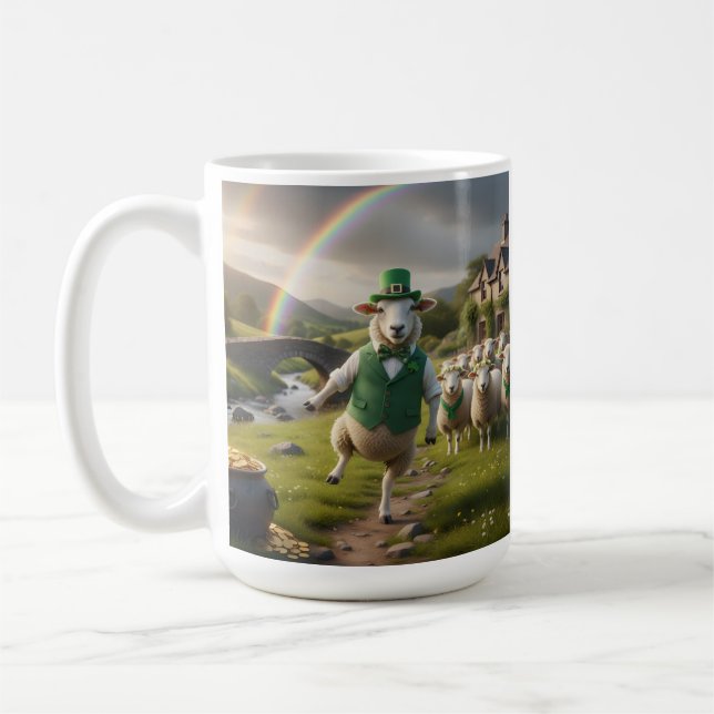 Tanzendes Mutterschaf Kaffeetasse (Links)