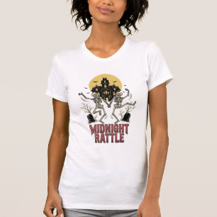 Tanzendes Skelett Halloween Verfluchtes Herrenhaus T-Shirt