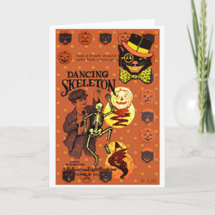 Tanzendes Skelett Karte