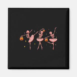 Tanzendes Skelett Llerina Halloween Jack O Lantern Magnet